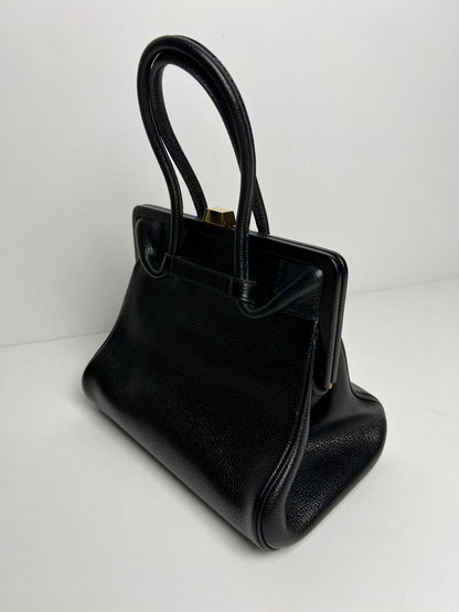 Delvaux Vintage Top Handle Black 1990's