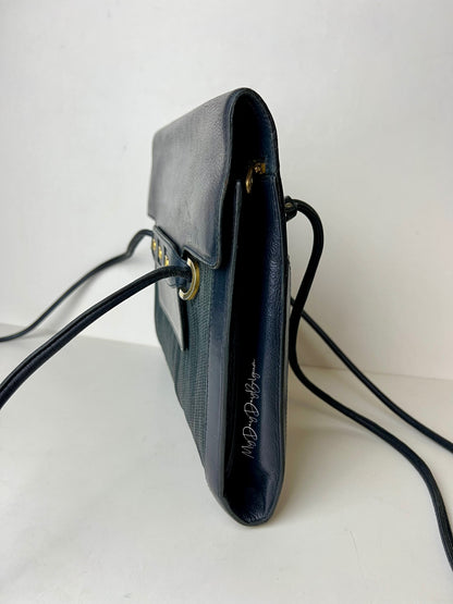 Delvaux Vintage Crossbody / Shoulder Bag Black Grey 1990's