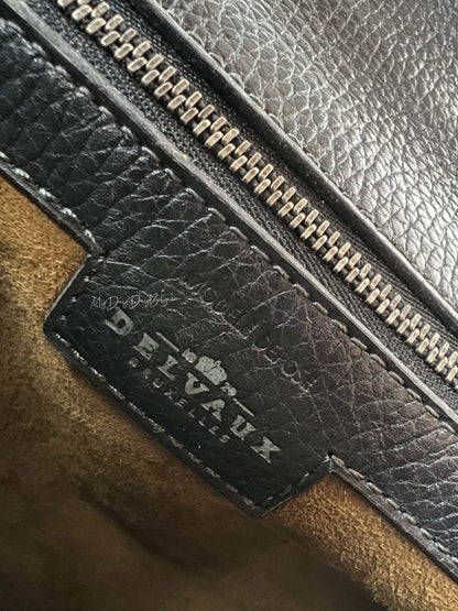 Delvaux Vintage Crossbody / Shoulder Bag Black / Grey 1985