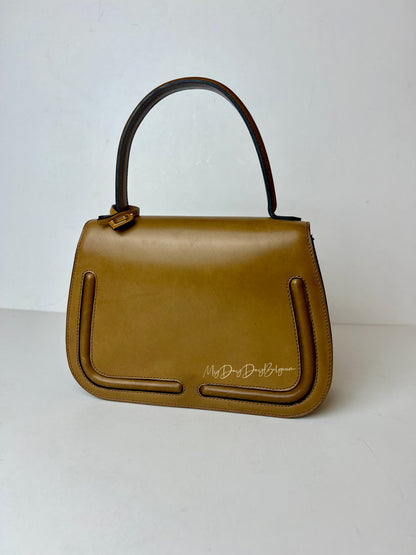 Delvaux Vintage Top Handle Camel 1965