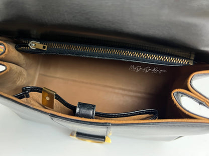 Delvaux Brillant Top Handle Black 1970's