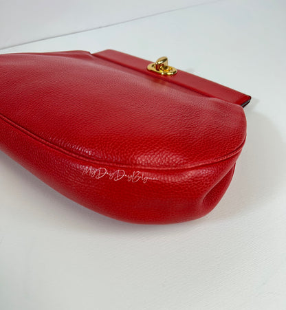 Delvaux Vintage Pochette Red 1996