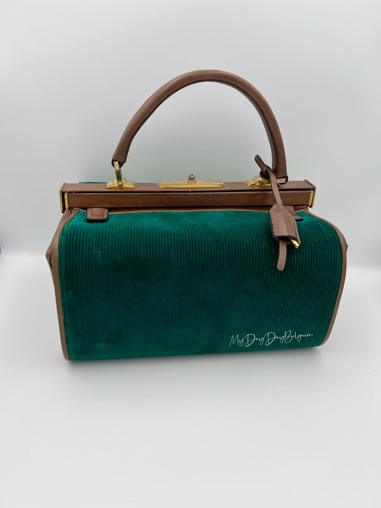 Delvaux Vintage "Doctor Bag" Top Handle brown 1962