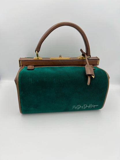 Delvaux Vintage "Doctor Bag" Top Handle brown 1962