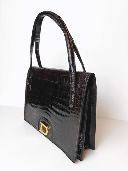 Delvaux Vintage Top Handle Brown 1973
