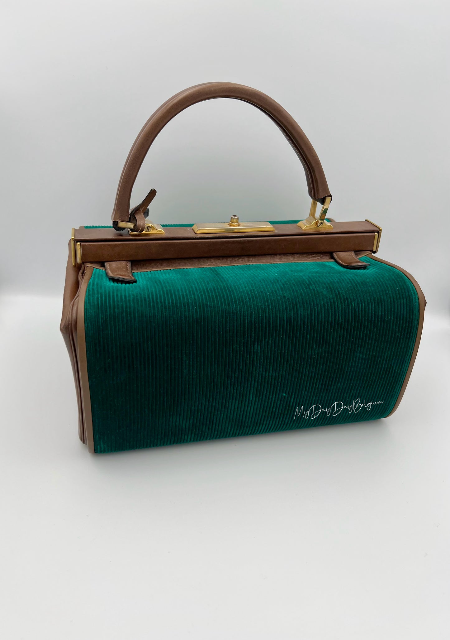 Delvaux Vintage "Doctor Bag" Top Handle brown 1962