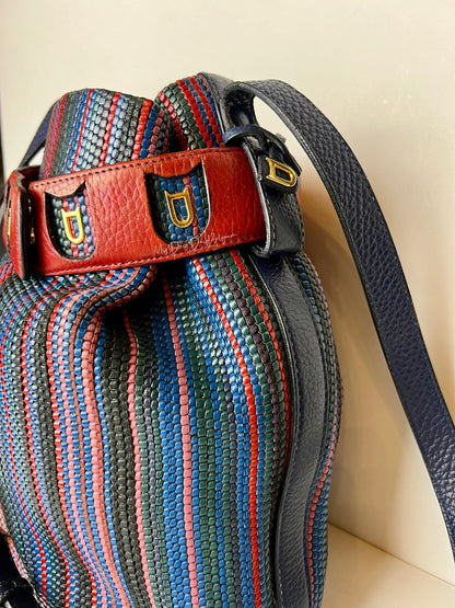 Delvaux Vintage Crossbody / Shoulder Bag Red - Multicolour 1988