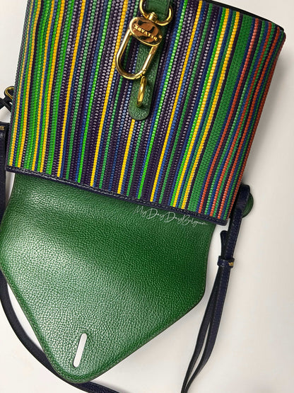 Delvaux vintage Crossbody / Shoulder Bag Green 1999