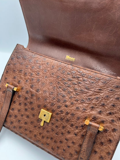 Delvaux ostrich 1976 shoulder/top handle bag