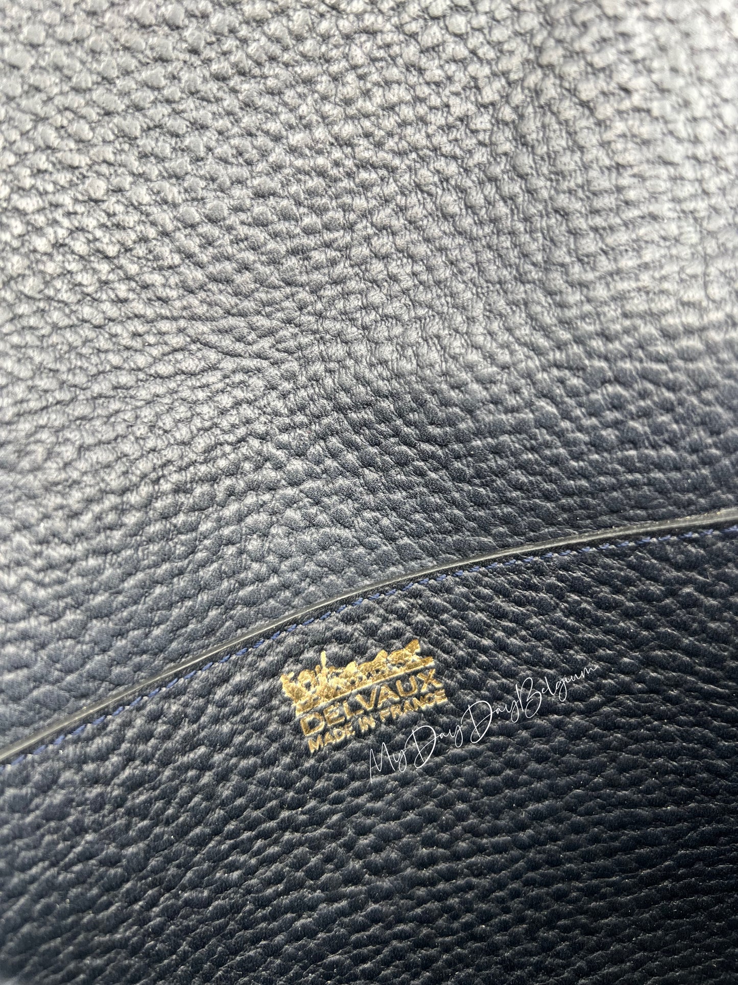 Vintage Delvaux toile de cuir crossbody