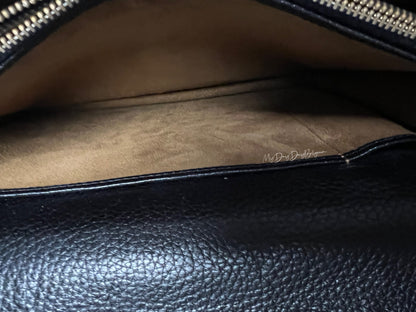 Delvaux Vintage Crossbody / Shoulder Bag Black 1988