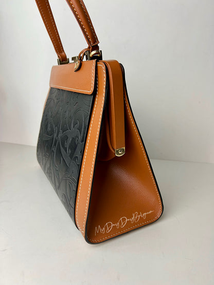 Delvaux Illusion Top Handle Black / Camel 1999
