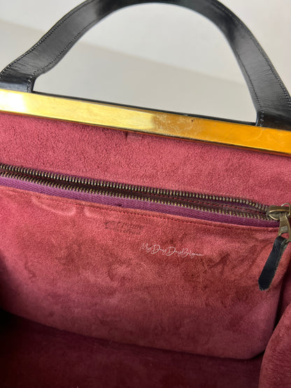 Delvaux Vintage Top Handle Black 1953