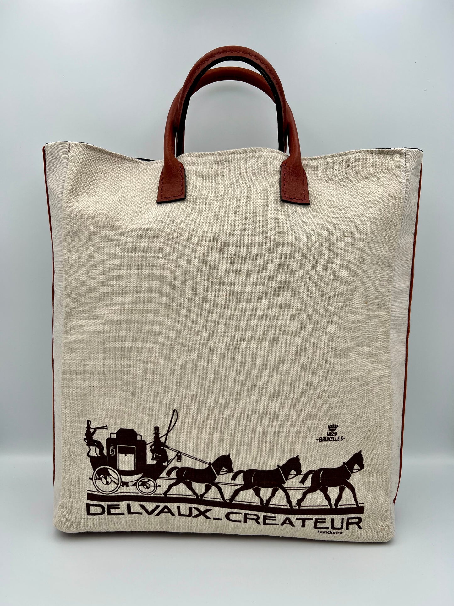 Upcycled Delvaux heritage Tote - 2025 limited Pouliche collection