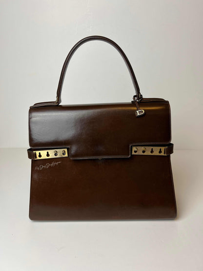 Delvaux Tempête Top Handle Brown 1967