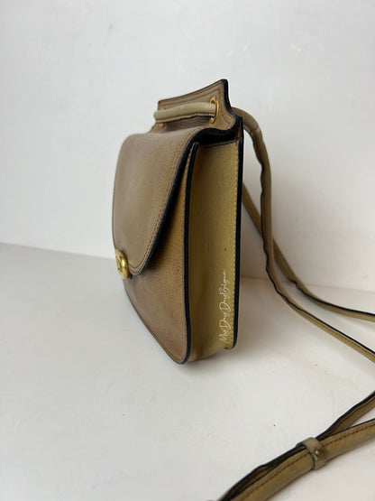 Delvaux Vintage Crossbody / Shoulder Bag Camel 1980's