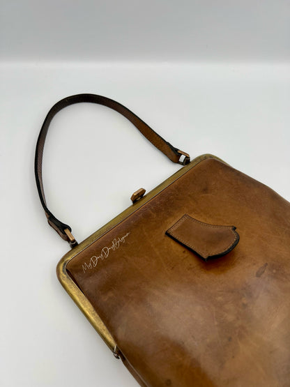 Vintage Delvaux top handle shoulder bag 1961