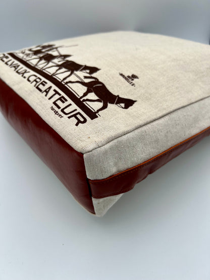 Upcycled Delvaux heritage Tote - 2025 limited Pouliche collection