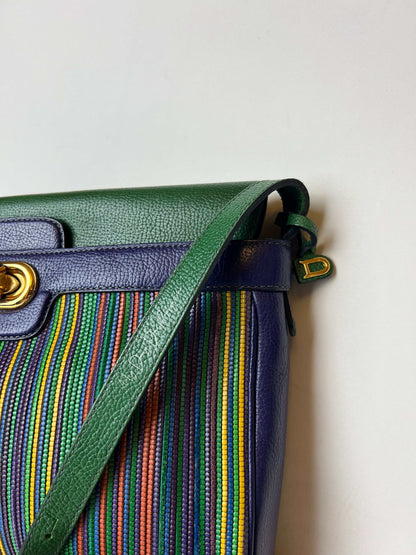 Delvaux Merlot Crossbody / Shoulder Bag Green - Multicolour 1992