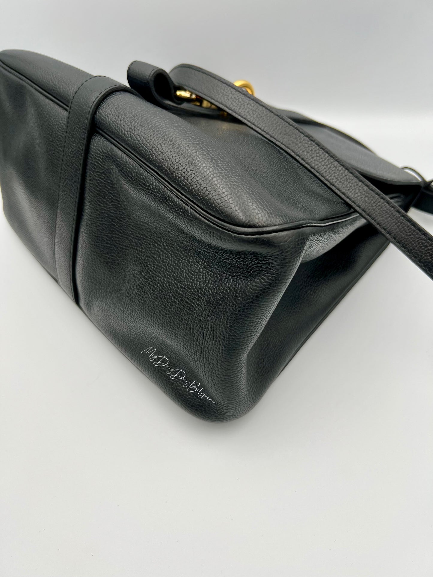 Delvaux Gin Fizz Crossbody / Shoulder Bag Black 1998