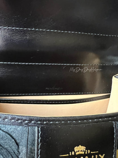 Delvaux Brillant Plumes Top Handle Black / Gold 2013