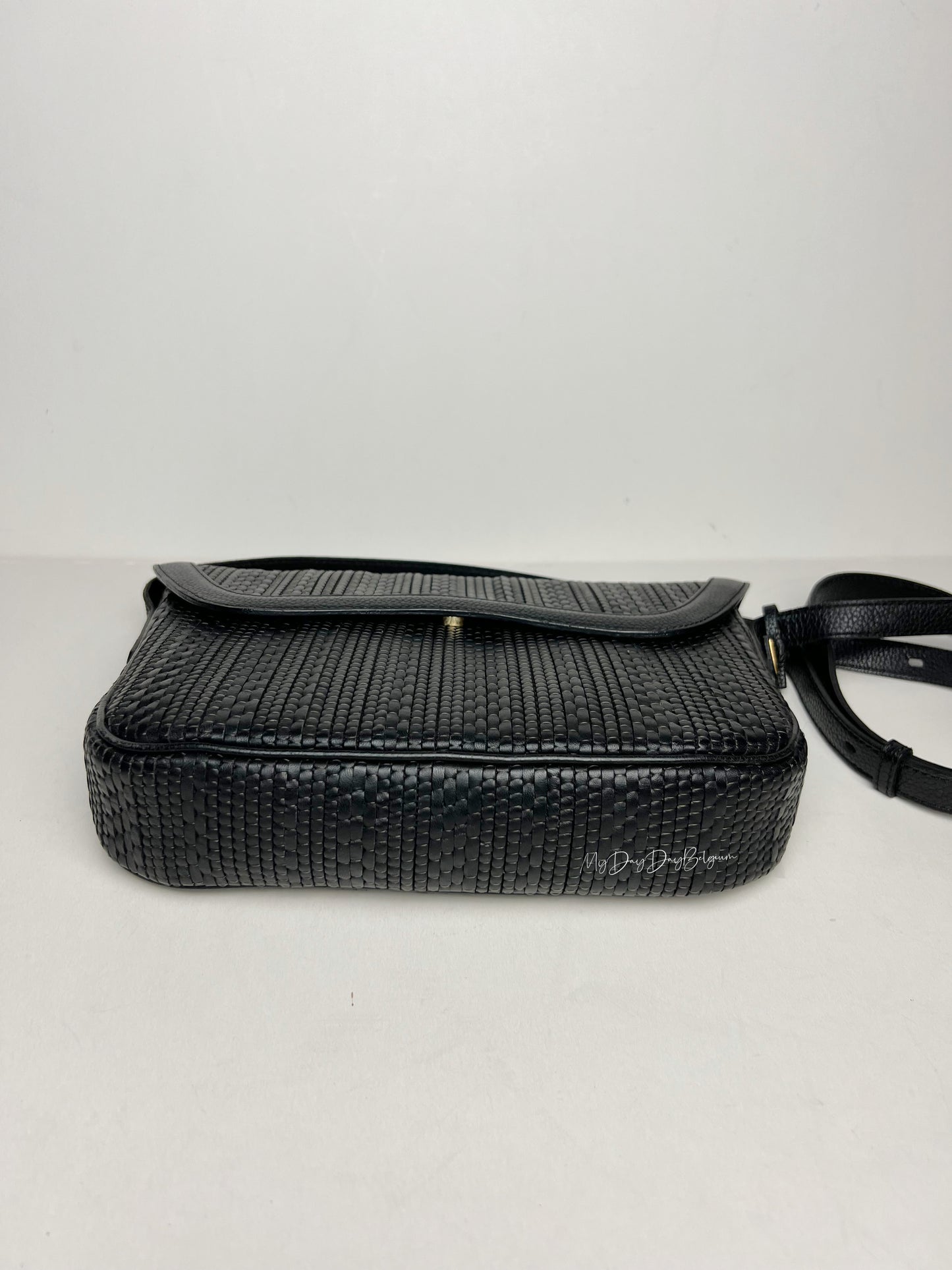 Delvaux toile de cuir crossbody 1995