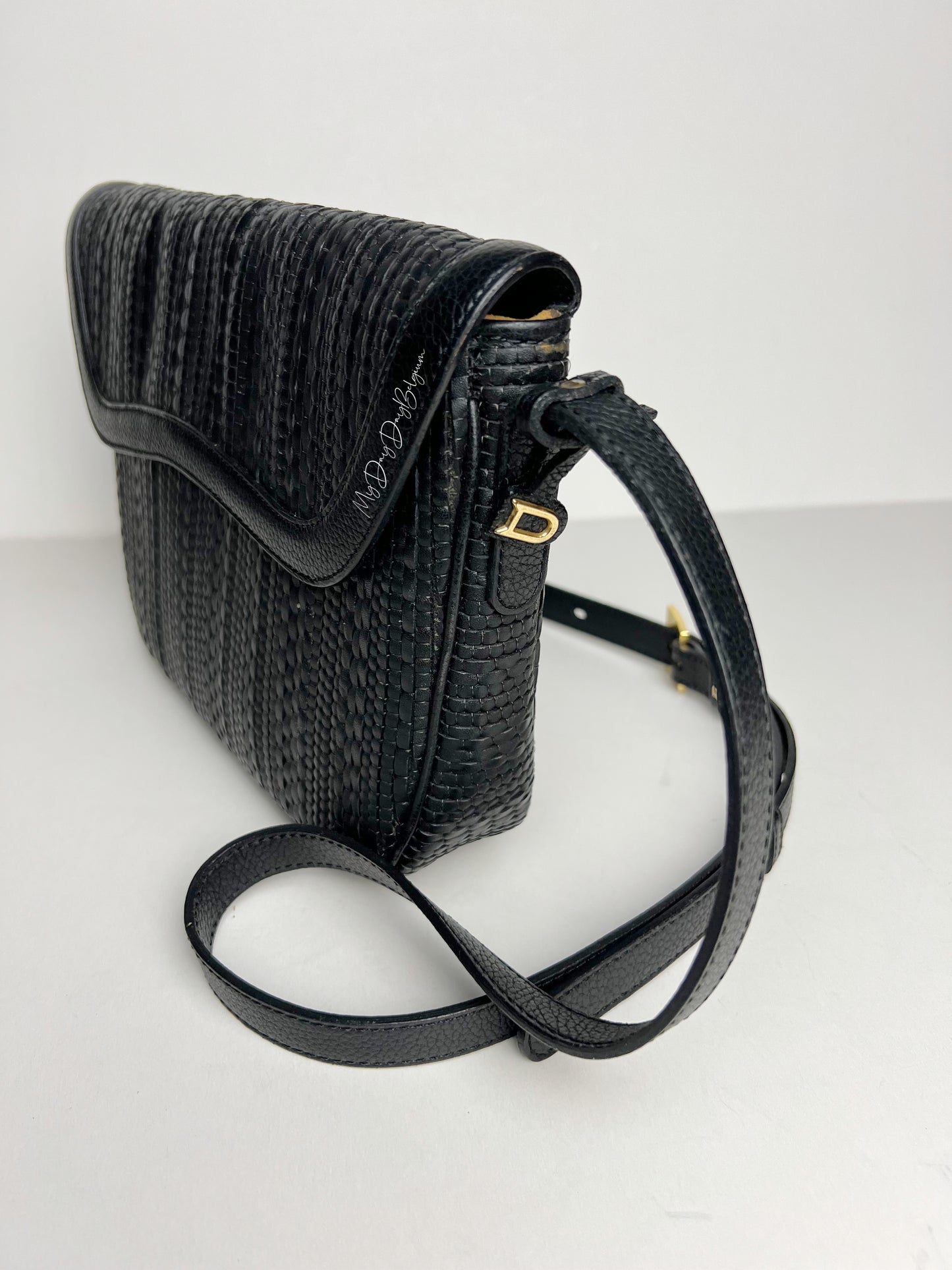 Delvaux toile de cuir crossbody 1995