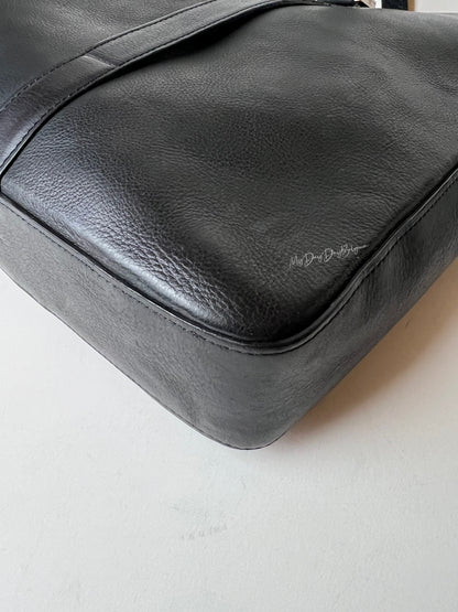 Delvaux Newspaper Bag Top Handle Black 2012