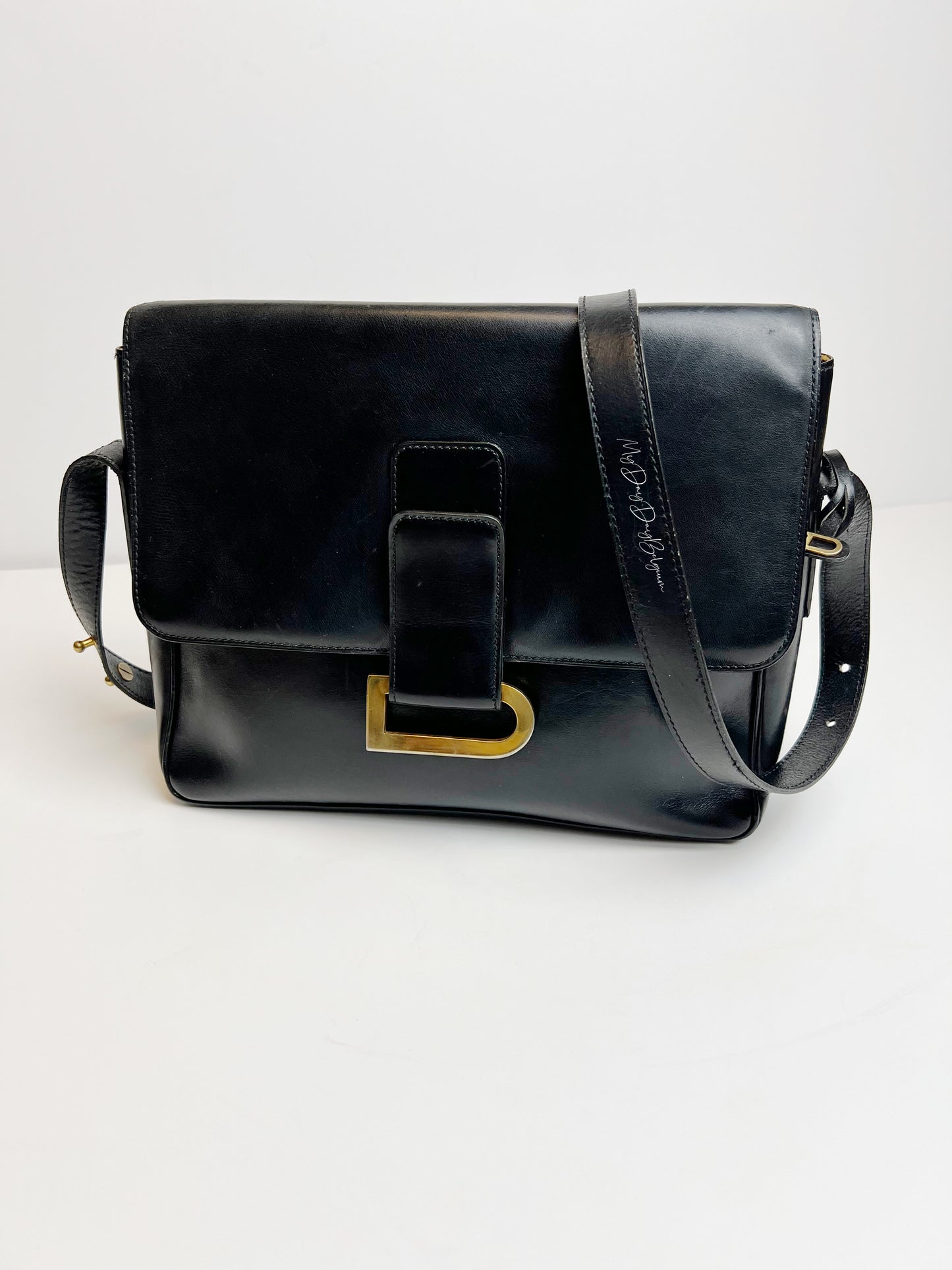 Delvaux Poirier crossbody/shoulder bag 1977 black