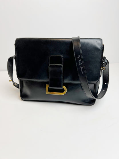 Delvaux Poirier Crossbody / Shoulder Bag Black 1977