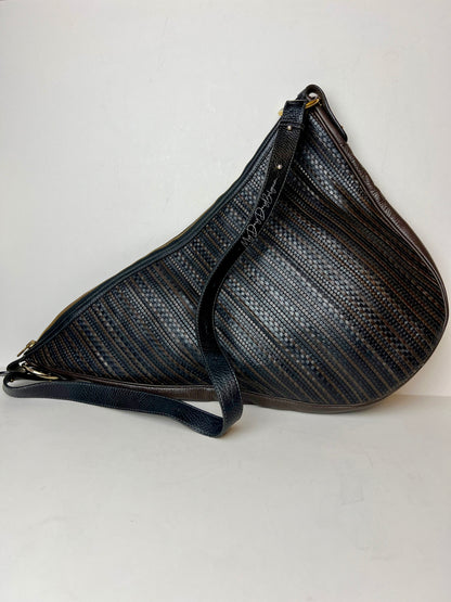 Delvaux Vintage Crossbody / Shoulder Bag Black / Brown 2000