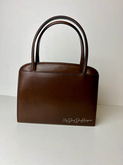 Delvaux Vintage Top Handle Brown 1967
