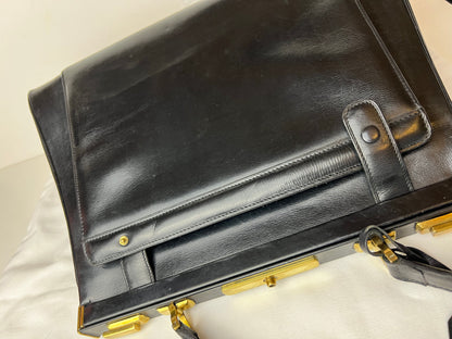 Delvaux Vintage Top Handle Black 1963