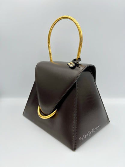 Delvaux Vintage Top Handle Brown 1996