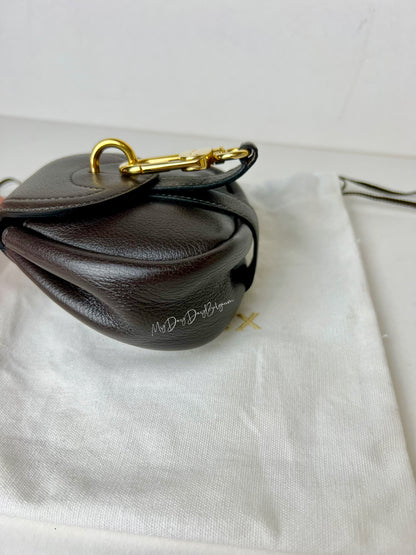 Delvaux Cerceau miniature belt purse bag black 1990's