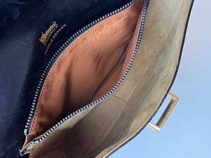 Delvaux Vintage Crossbody / Shoulder Bag Black 1980's