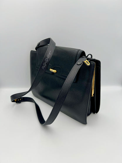 Delvaux vintage crossbody / shoulder bag navy 1991
