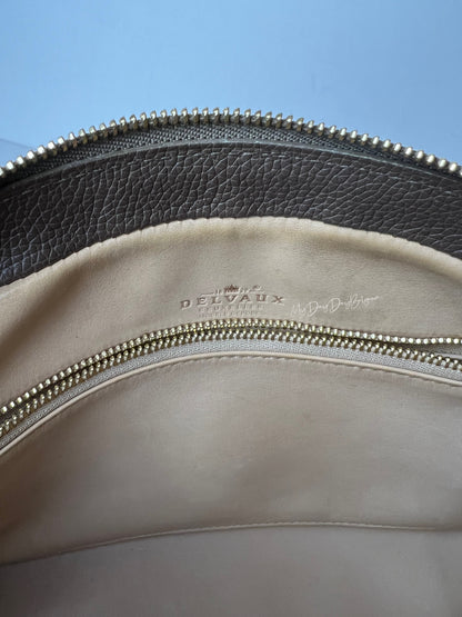 Delvaux Vintage Crossbody / Shoulder Bag Taupe 2008