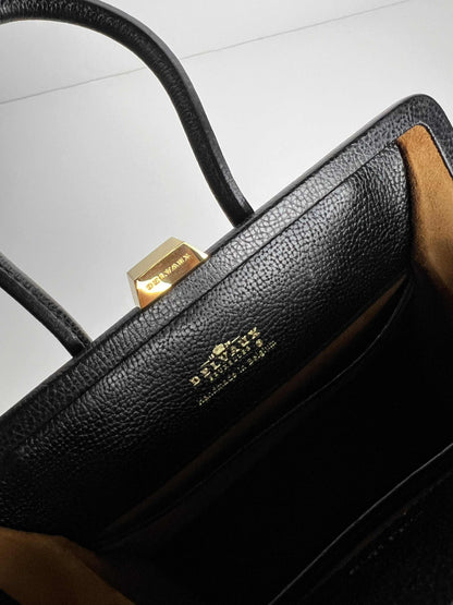 Delvaux Vintage Top Handle Black 1990's