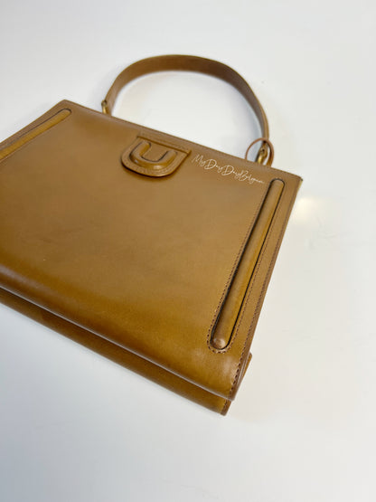Delvaux Vintage Top Handle Camel 1965