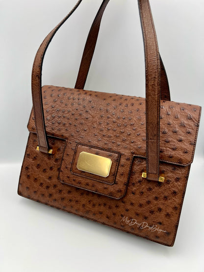 Delvaux ostrich 1976 shoulder/top handle bag