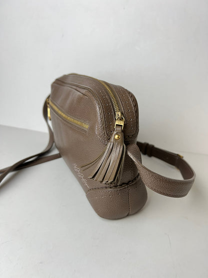 Delvaux Vintage Crossbody / Shoulder Bag Taupe 2008