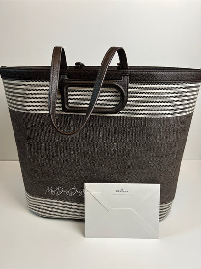 Delvaux D to D Tote Shoulderbag Black / Grey / White 2018