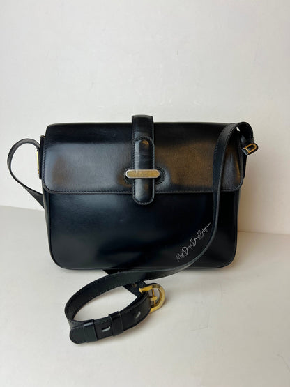 Delvaux Vintage Crossbody / Shoulder Bag Black 1980's