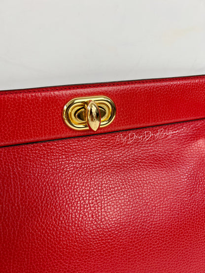 Delvaux Vintage Pochette Red 1996