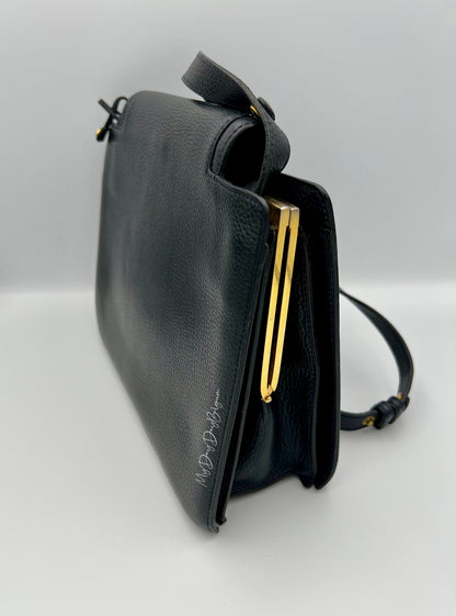 Delvaux vintage crossbody / shoulder bag navy 1991