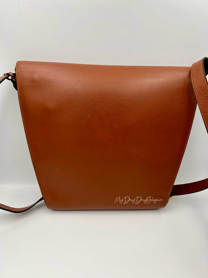 Delvaux vintage crossbody in cognac trotteur leather 1980’s