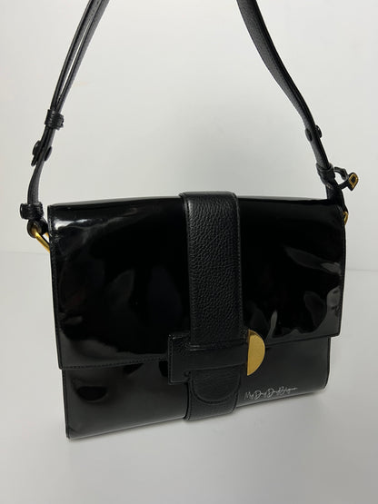 Delvaux Vintage Crossbody / Shoulder Bag Black 1988