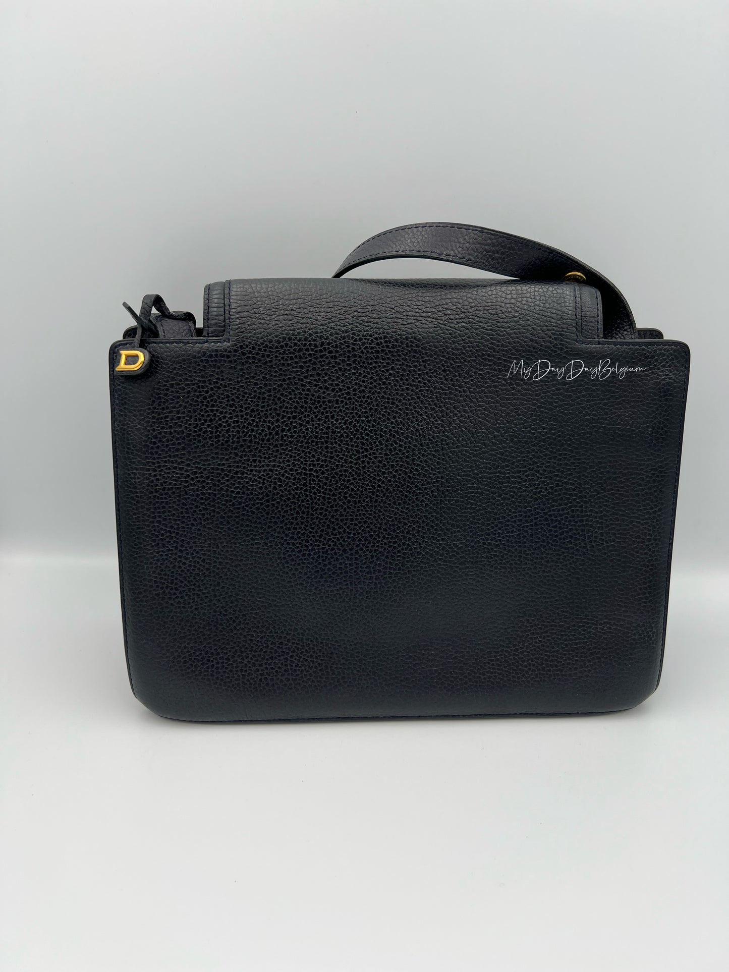 Delvaux vintage crossbody / shoulder bag navy 1991