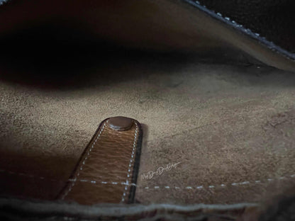 Delvaux Vintage Special Edition Crossbody / Shoulder Bag Brown 1985